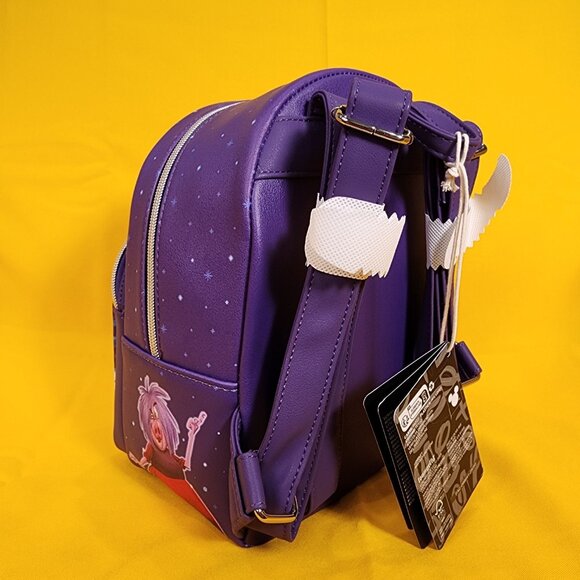 Loungefly Disney Madam Mim The Sword In The Stone Forms Purple Mini Backpack - Picture 7 of 12